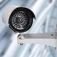 Камера видеонаблюдения обманка-муляж с мигающей лампочкой, MG-280 / Муляж камеры видеонаблюдения на батарейках