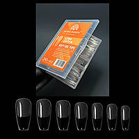 Типси гелеві форма "завужений квадрат" для нарощування нігтів Global Fashion 240 шт