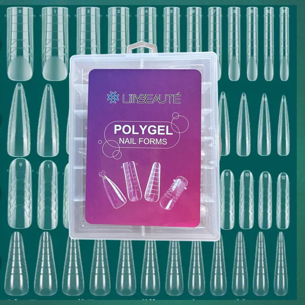 Верхні форми для нарощування нігтів Beaute (4 різні форми)