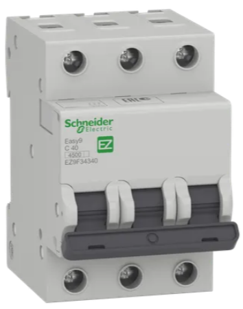 Автоматичний вимикач EZ9F34340 3P 40A C Easy9 Schneider Electric