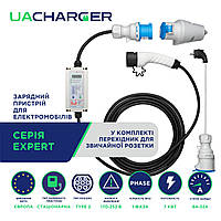 Зарядное устройство UACHARGER EXPERT для европейских электромобилей (Type2), 7,0кВт, 6A-32А, 230В.