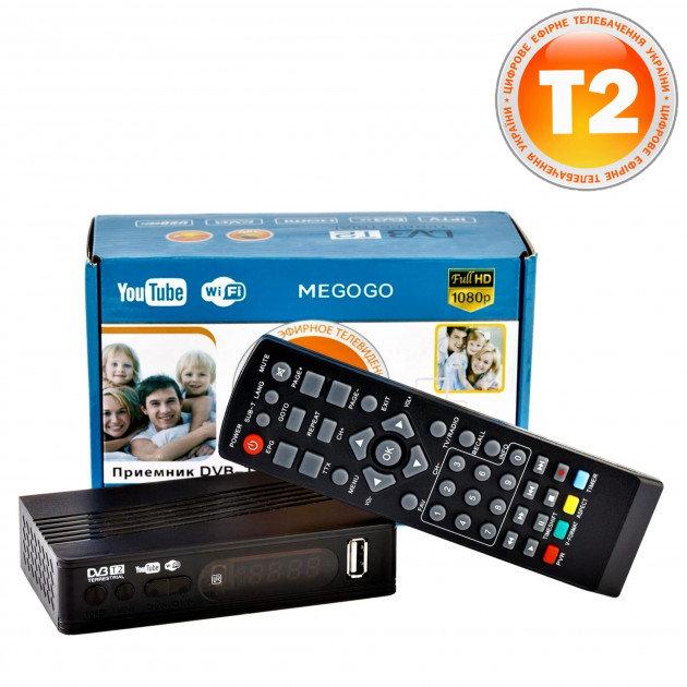 Тюнер T2 MG811 для цифрового ТБ, приставка з переглядом YouTube, IPTV, WiFi, HDMI, USB, MEGOGO