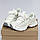 Круті міксові дихаючі білі дизайнерські кросівки у стилі спорт шик, фото 8