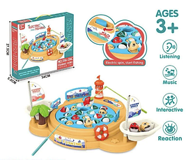 Дитяча гра риболовля музична "Fishing Game" 156-26 C різнокольорова, фото 5