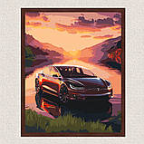 Картина за номерами Авто Тесла 40*50 см Орігамі LW 3323, фото 9