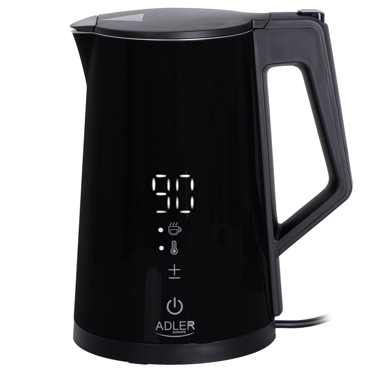 Електрочайник з терморегулятором 40-100 °С Adler AD 1345 Strix 1,7л. 1850Вт, Led-дисплей, Чорний