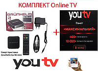 Смарт приставка (Smart Box) Grunhelm GX-96 mini + Подписка YouTV Тариф "Максимальный" на 3 мес.