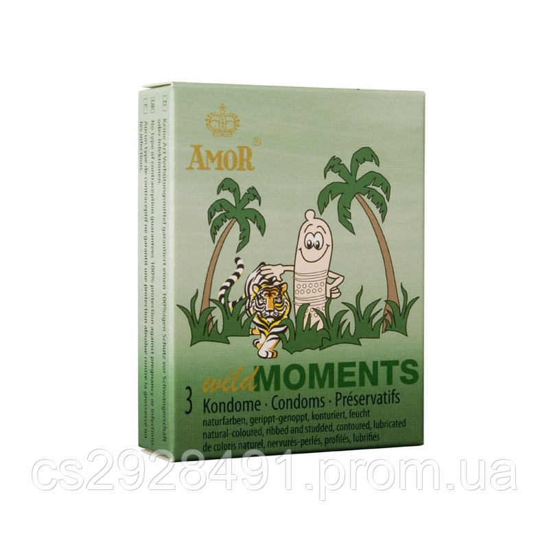 Презервативи Amor Wild Moments, 3 шт