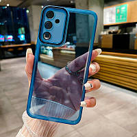 Силіконовий чохол Solid Color із захистом камери Samsung A54 Blue