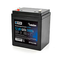 Літій-залізо-фосфатний акумулятор Merlion LiFePO4 12.8V 6AH (4S1P/BMS-5A), (90х70х101(107)) для