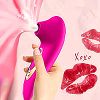 Вібратор WOW Вакуумний кліторальний стимулятор масажер вібро кліторальний вібратор pink