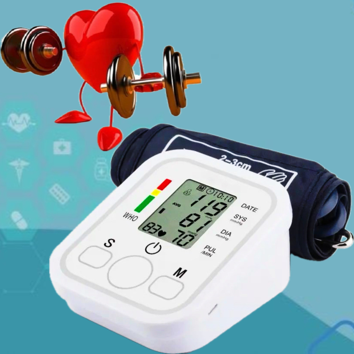 Плечевой тонометр electronic blood pressure monitor Arm style