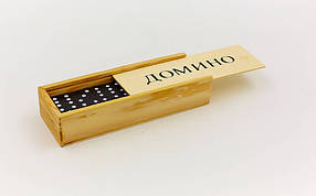 Доміно в дерев'яній коробці (розмір коробки 14,8*5*3 см)