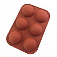 Форма силіконова Напівсфери маленькі 6 шт. (d=5 см)