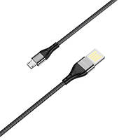 Кабель BOROFONE BU11 USB AM to Micro 2.4A 1.2m black