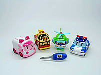 Конструктор із викруткою Star toys "Robocar Poly" 4 персонажі 3758, фото 4