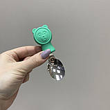 Набір дитячих столових приборів (ложка, виделка) Stenson MA-4917 сталевий з зеленим, фото 3