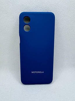 Брендовий чохол накладка Silicone Cover Full Protective для Motorola Moto E13 Синій