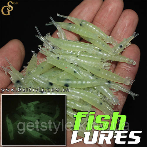 Силіконова приманка у формі креветки Fish Lures 25 шт.
