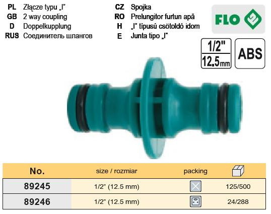 З'єднувач водяних шлангів 1/2" FLO-89246