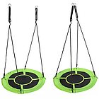 Гойдалка гніздо підвісні дитячі 120см / 150кг зелені — чорні 23515, фото 4