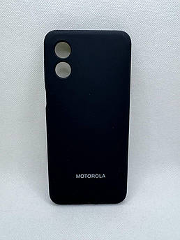 Брендовий чохол накладка Silicone Cover Full Protective для Motorola Moto E13 Чорний