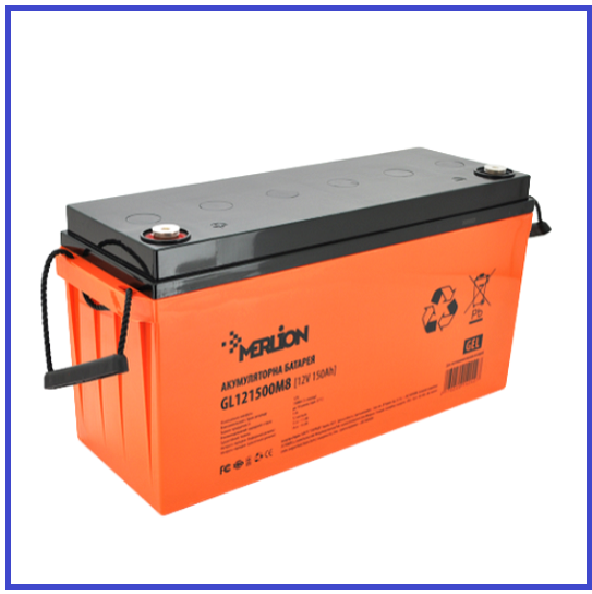 Корпус для акумуляторної батареї MERLION GL12150 440х160х206 мм всередині корпусу, фото 1