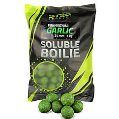 Бойли розчинні для закорму Steg Product Garlic  24 мм 1 кг