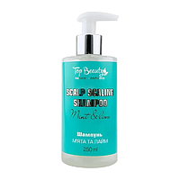 Top Beauty Scalp Scaling Shampoo Шампунь для глибокого очищення шкіри голови М’ята та Лайм, 250 мл