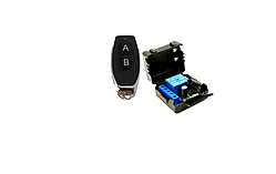 Бездротовий модуль дистанційного керування 433 МГц, 12 В постійного струму, 1 канал 1 пульт, 2 кнопки