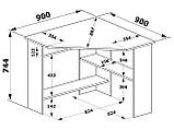 Кутовий комп'ютерний стіл  XDesk-02, фото 10