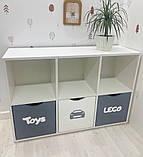 СТЕЛЛАЖ У ДИТЯЧУ КІМНАТУ НА 6 осередків, 3 ящики, фото 4