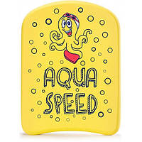 Доска для плавания KIDDIE KICKBOARD Octopus 6897 Aqua Speed 186-octopus, желтый, Toyman