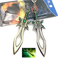 Брелок для ключей модель оружие Меч бабочка 12см, косплей Dota 2 Keychain - Butterfly металл