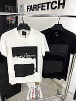 Чоловіча брендова футболка EMPORIO ARMANI Чорна