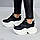 Ультра модні чорні кросівки на білій платформі WOW ефект, фото 3