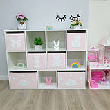 Стелаж для іграшок 6 ящиків 11 осередків Pink, фото 4