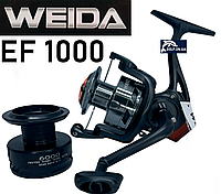 Катушка Weida EF 1000 (3+1 BB 5.2:1) спиннинговая c дополнительной шпулей