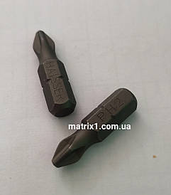 Бита магнітна PH2 x 25 мм, сталь CrV, HAISSER 18044