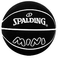 Мяч баскетбольный SPALDEENS MINI Spalding 51335Z, черный 5.5 см, Toyman