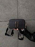 Marc jacobs snapshot black gold lux Женская сумочка Marc Jacobs Black Gold Logo