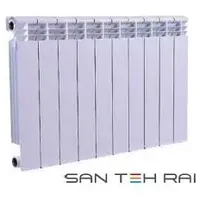 Радіатор алюмінієвий SAN TEH RAI 96/500 (збірка 10 секцій по 180 Вт)
