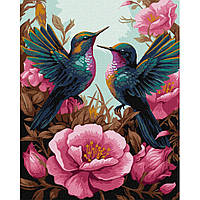 Картина по номерам "Изящный колибри с красками металлик extra" ©art_selena_ua KHO6566, 40х50см Toy