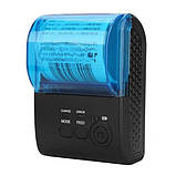 Мобільний принтер чеків bluetooth термопринтер для друку чековий принтер USB POS-5805DD, фото 2