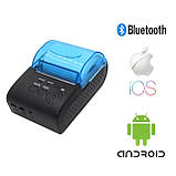 Мобільний принтер чеків bluetooth термопринтер для друку чековий принтер USB POS-5805DD, фото 7