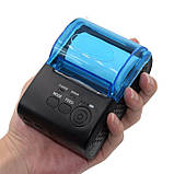 Мобільний принтер чеків bluetooth термопринтер для друку чековий принтер USB POS-5805DD, фото 10