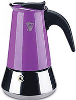 Гейзерная кофеварка Pezzetti Steelexpress 4 TZ Purple