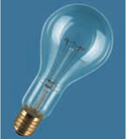 Лампа накаливания стандартная 300W 220V CL Е27 прозрачная