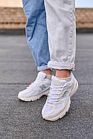 Женские демисезонные легкие кроссовки New Balance 530 White, белые сетка