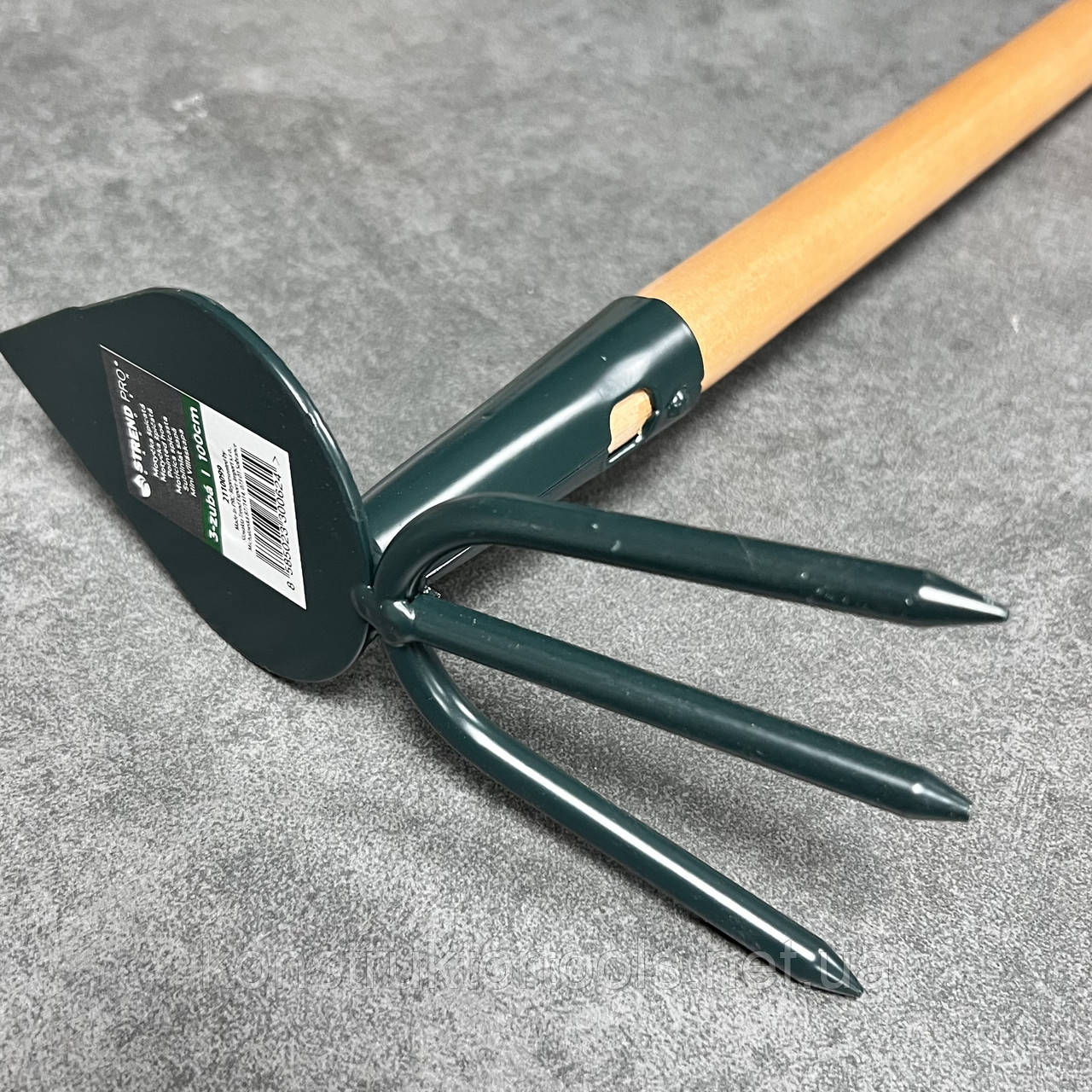 Мотика садова 3-зуба з ручкою 1м, Strend Pro 2110099 Словаччина, фото 1